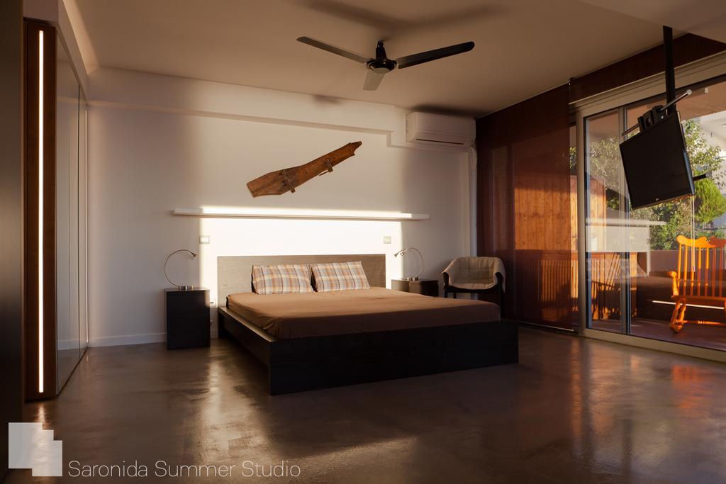 Saronida Summer Studio With Breathtaking View Lagonisi Exterior photo